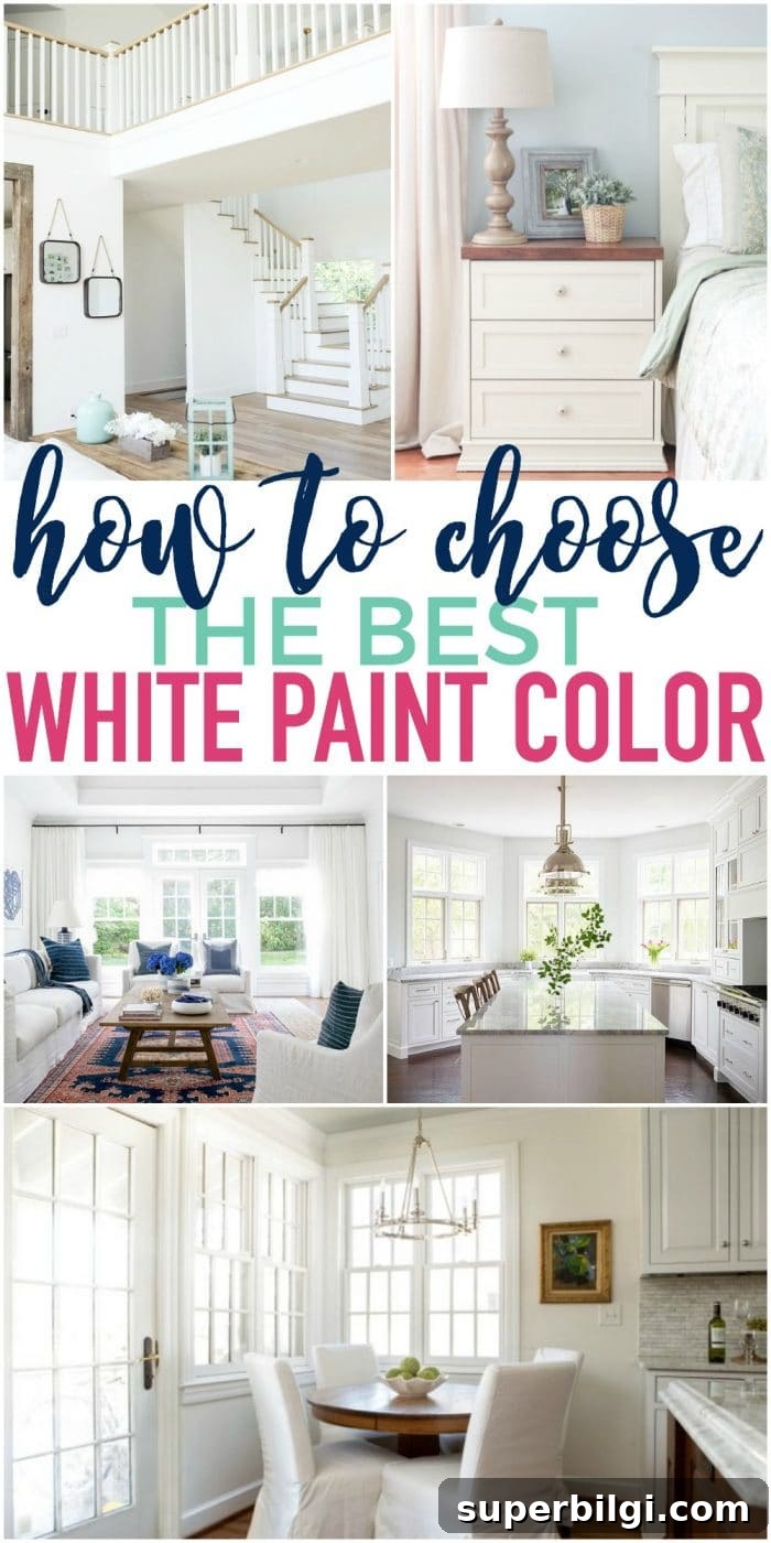 White Paint Color Ideas for Every Room in Your Home 2 How to Choose the Best White Paint Color