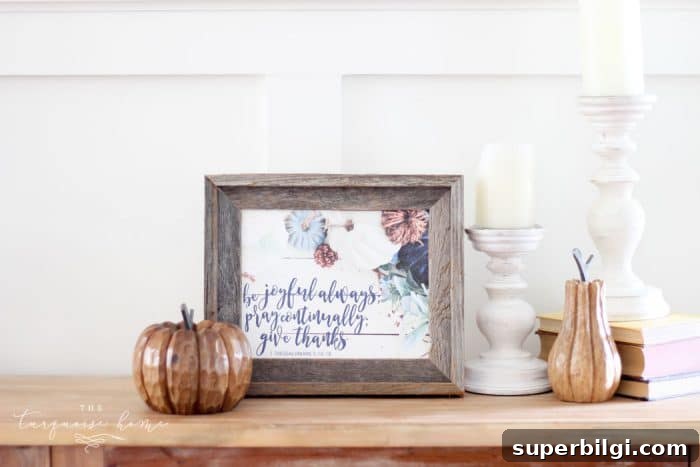 Free Be Joyful Always Fall Printable Wall Art 3 Be Joyful, Pray Continually, Give Thanks Free Fall Printable