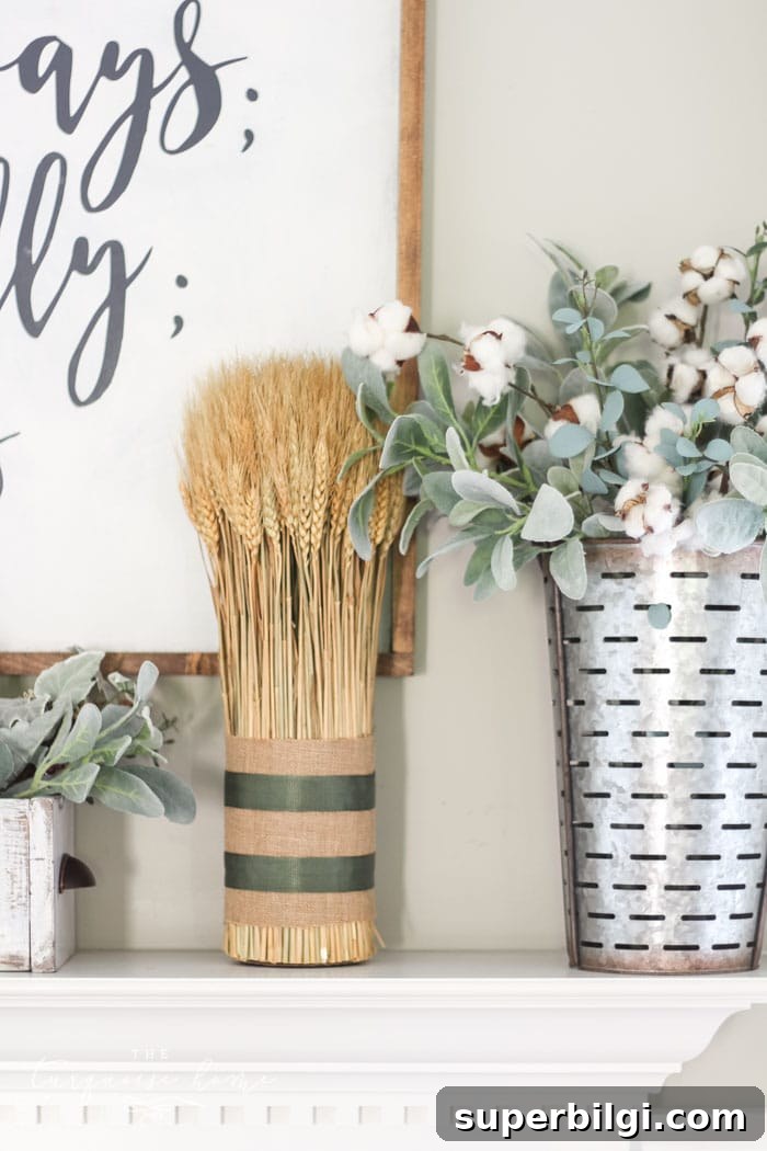 Love these simple tips for decorating for fall!! Simple farmhouse fall mantel with a DIY wooden sign