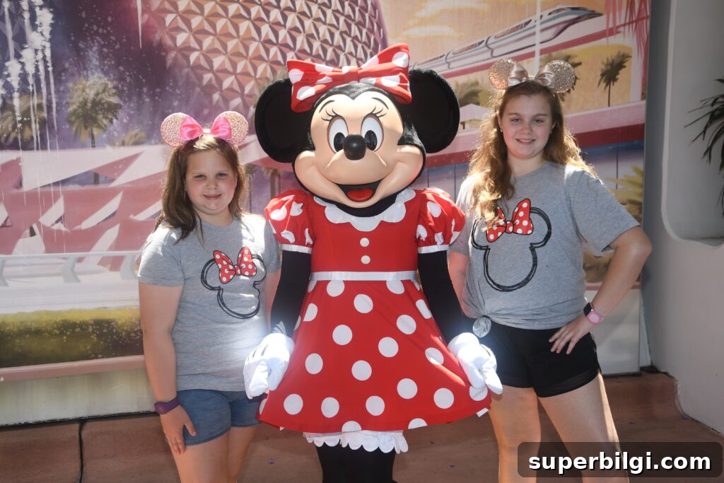 Disney World with Little Kids: First-Time Family Tips 6 Minnie Mouse Meet and Greet at EPCOT