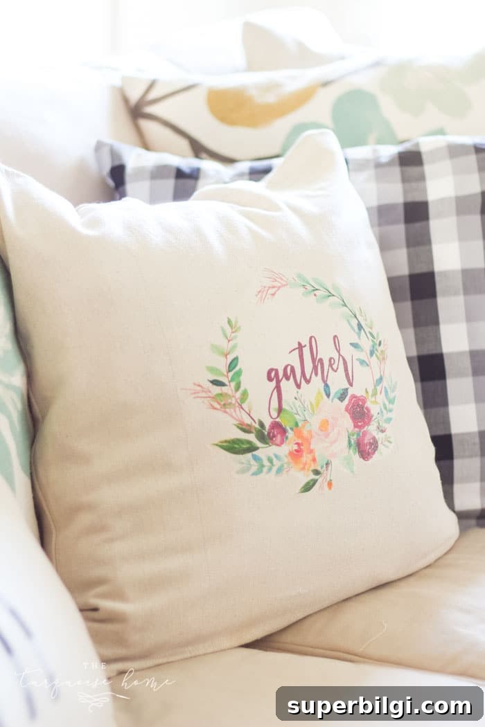 Create a Custom Photo Pillow with Iron On Transfer Paper 10 Finished pillow with iron-on transfer