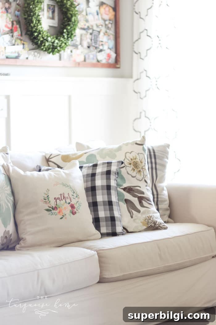 Create a Custom Photo Pillow with Iron On Transfer Paper 4 What?!? The cutest pillow is made from a free printable and some iron on transfer paper.