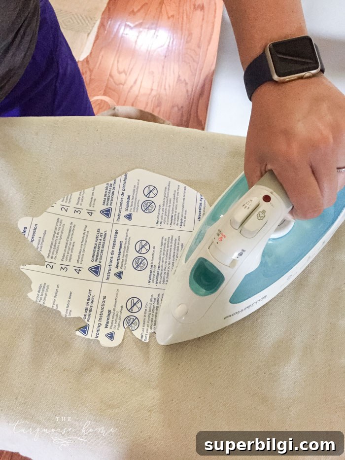 Create a Custom Photo Pillow with Iron On Transfer Paper 7 Printed transfer paper