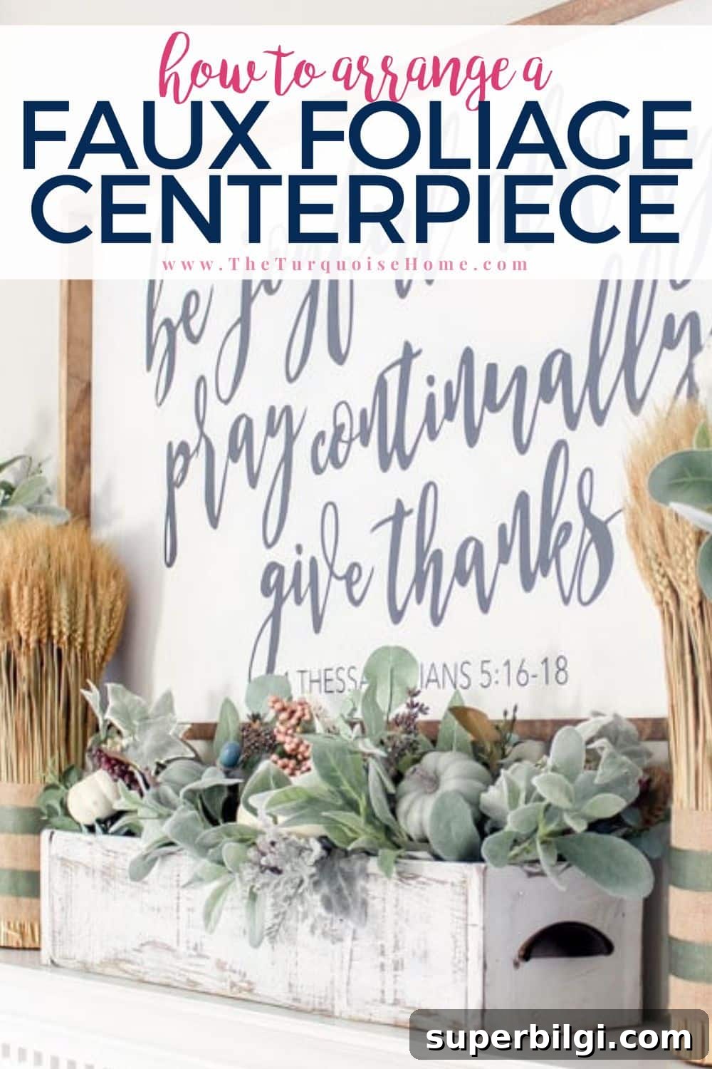 Create a Stunning Faux Foliage Table Centerpiece 2 How to Arrange a Faux Foliage Centerpiece
