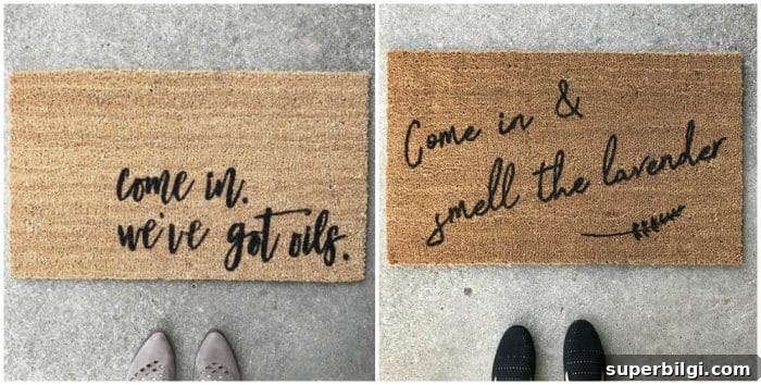 Essential Oil Gift Ideas for Aromatherapy Lovers 4 Essential oil themed doormats