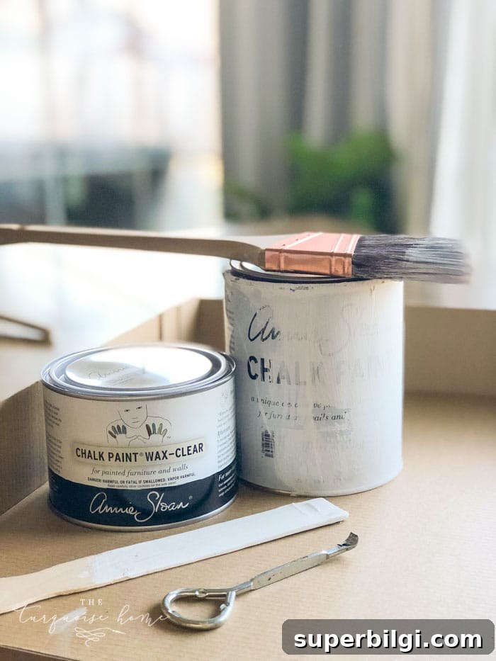 How to Use Annie Sloan Chalk Paint: Step-by-Step Guide 3 Supplies for painting a table with Annie Sloan Chalk Paint®