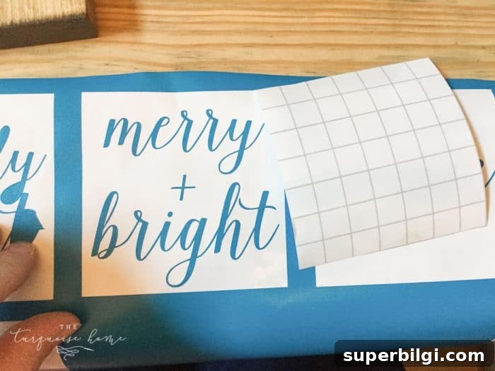 Mini Wooden Christmas Sign Ornaments for Tree Decor 6 Create a simple wooden sign with a cute saying and create a rustic, farmhouse Christmas look for cheap!