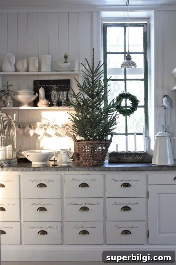 Cozy Farmhouse Christmas Kitchen Decor Ideas 11 Rustic Farmhouse Christmas Kitchen Decor