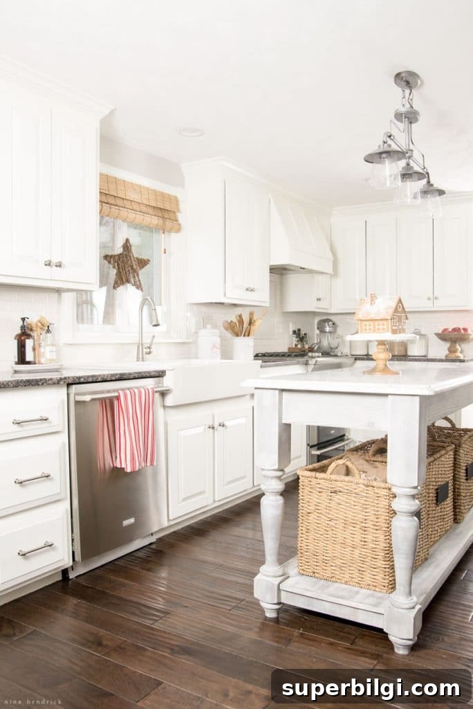 Cozy Farmhouse Christmas Kitchen Decor Ideas 3 Farmhouse Christmas Kitchen by Nina Hendrick