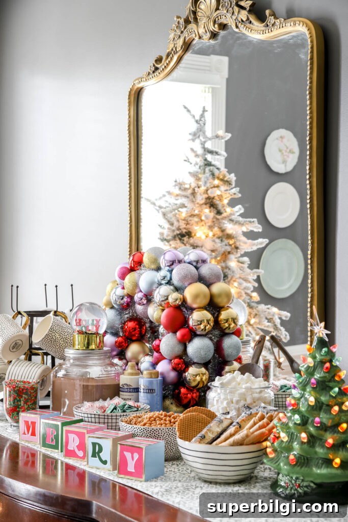 Colorful Hot Chocolate Bar