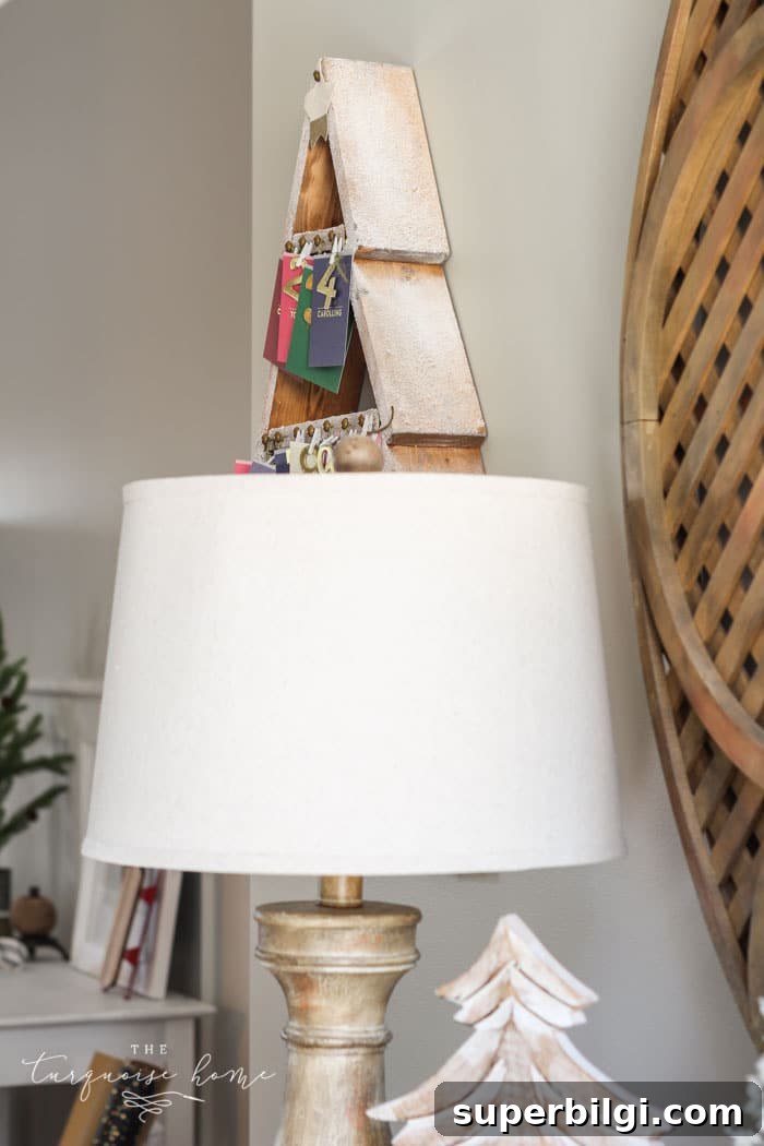 Neutral Christmas Entryway Ideas for a Warm Welcome 13 A neutral Christmas entry way - not too fussy or fancy!