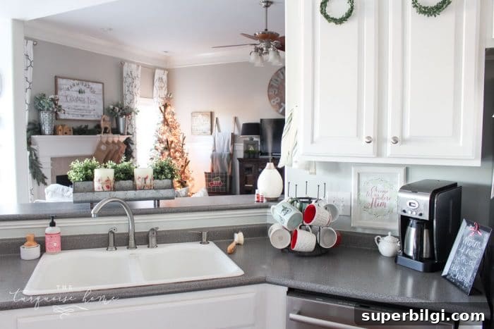 Farmhouse Christmas Kitchen Decorating Ideas 7 Adorable Farmhouse Christmas Kitchen ... and a real life tale of how this blogger balances motherhood and photo shoots. 🤪