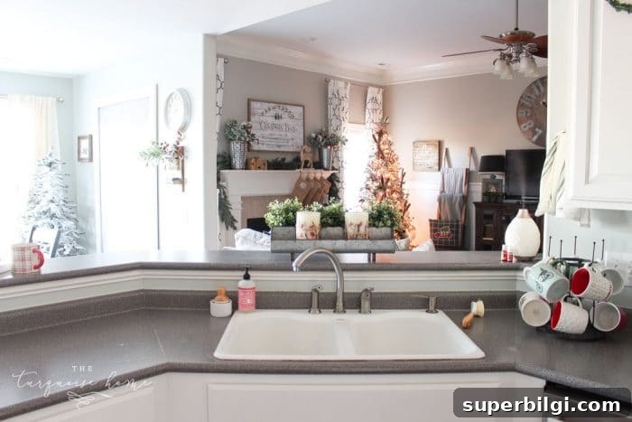 Farmhouse Christmas Kitchen Decorating Ideas 8 Adorable Farmhouse Christmas Kitchen ... and a real life tale of how this blogger balances motherhood and photo shoots. 🤪