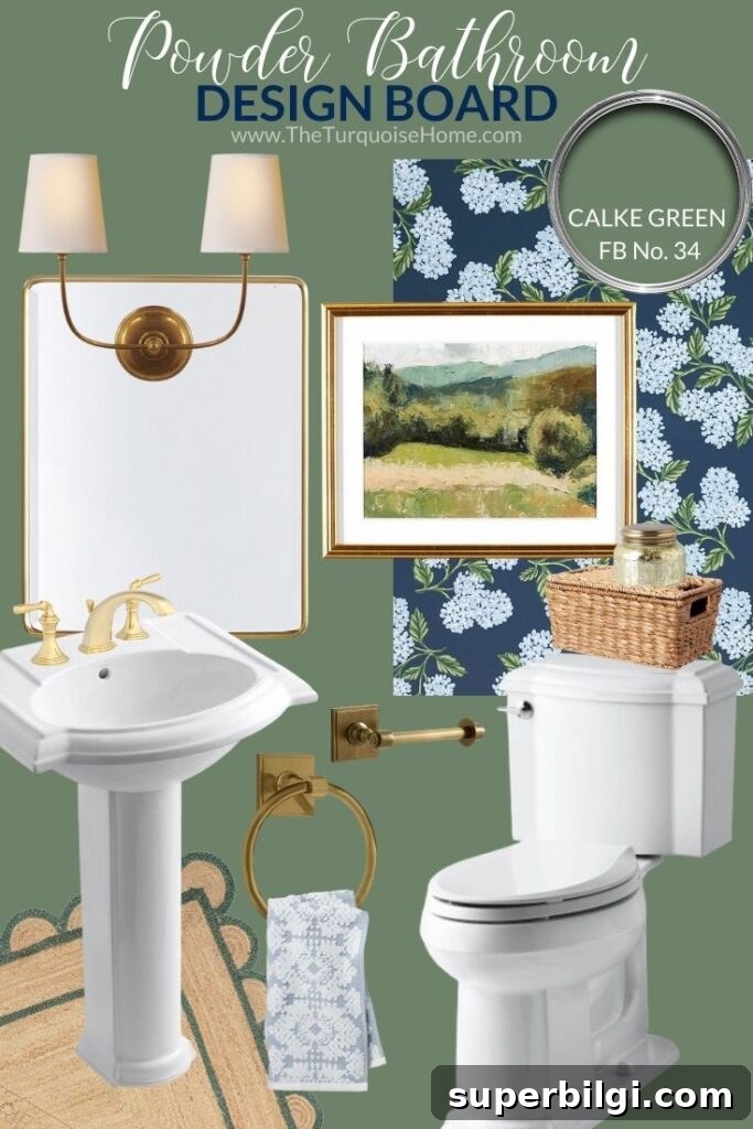 Room Makeover: Plan, Budget, and Redecorate 8 Traditional Powder Bathroom Design Board