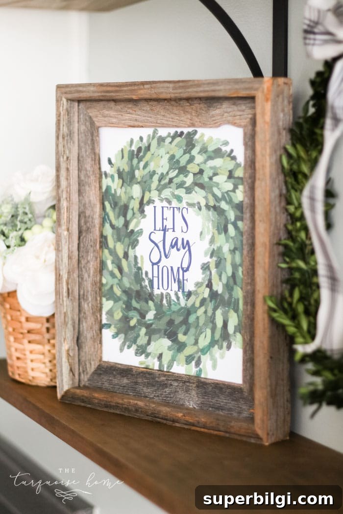 Free Winter Printables for Crafts, Cards, and Home Decor 4 Let's Stay Home winter printable - my truest feelings about this season!