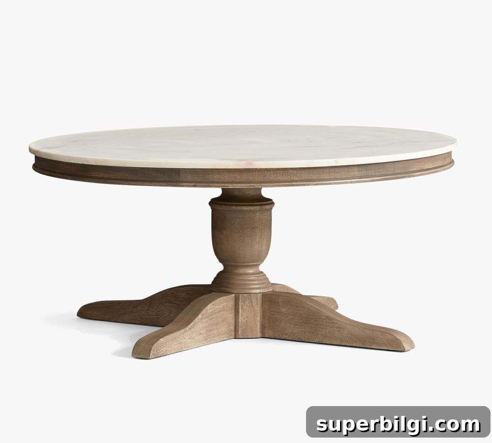 Coffee Table Decor Ideas to Elevate Your Living Room 12 round marble top coffee table