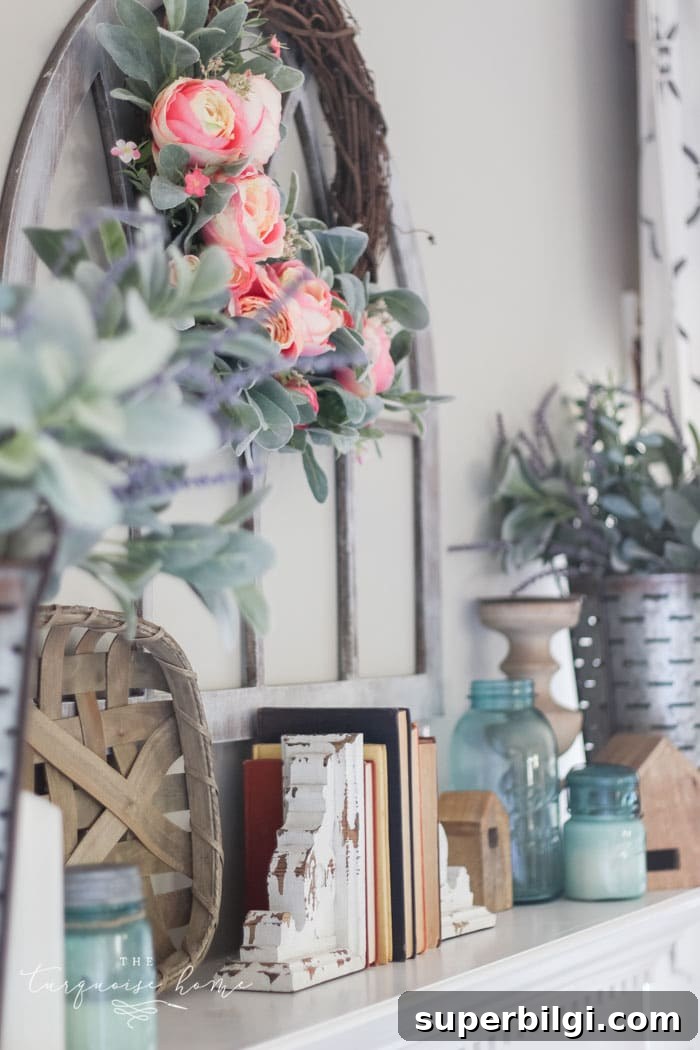 Spring Mantel Decor Ideas to Refresh Your Fireplace 3 How to Decorate your Mantel for Spring