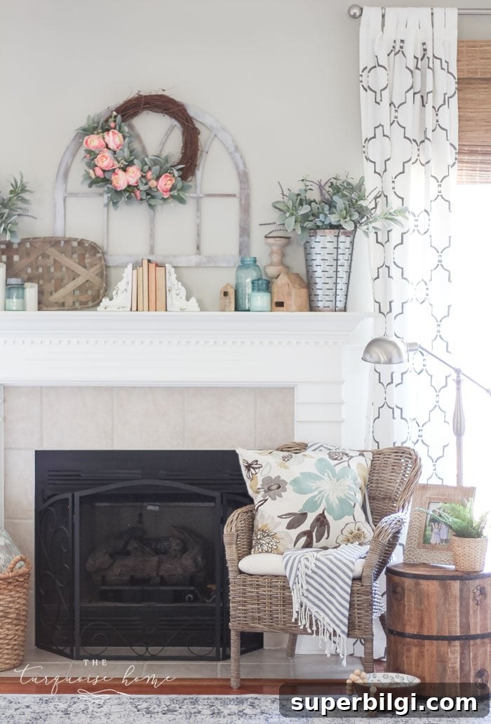 Spring Mantel Decor Ideas to Refresh Your Fireplace 6 How to Decorate your Mantel for Spring