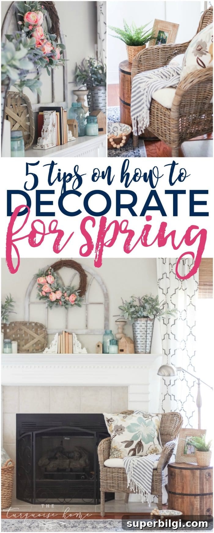 Spring Mantel Decor Ideas to Refresh Your Fireplace 7 5 Tips on How to Decorate for Spring