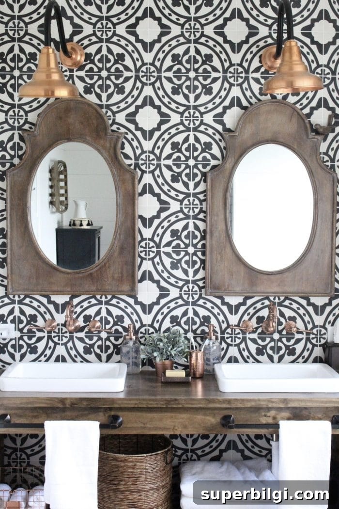 Farmhouse Bathroom Design: Essential Elements & Decor 4 Modern Farmhouse Bathroom Remodel