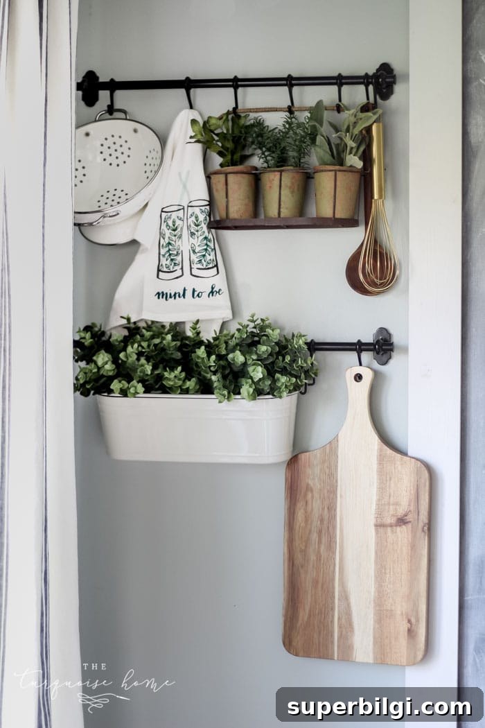 IKEA Fintorp Kitchen Hanging System for Smart Storage 7 Add some cute kitchen decor to your home with the IKEA Fintorp hanging rail system