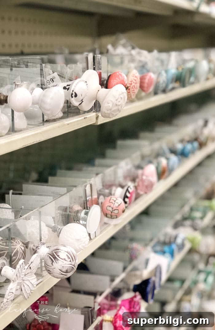 Hobby Lobby Shopping Guide: What to Buy for Crafts and Decor 13 The knobs are gorgeous at plentiful at Hobby Lobby.