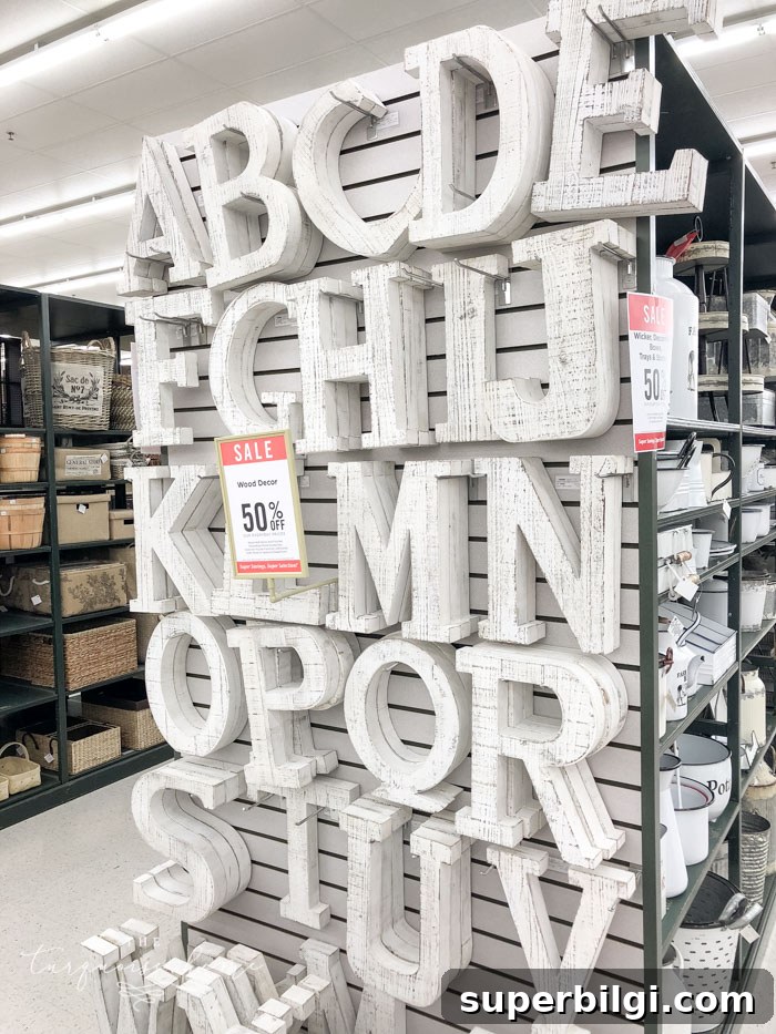 Hobby Lobby Shopping Guide: What to Buy for Crafts and Decor 14 large white letters at Hobby Lobby