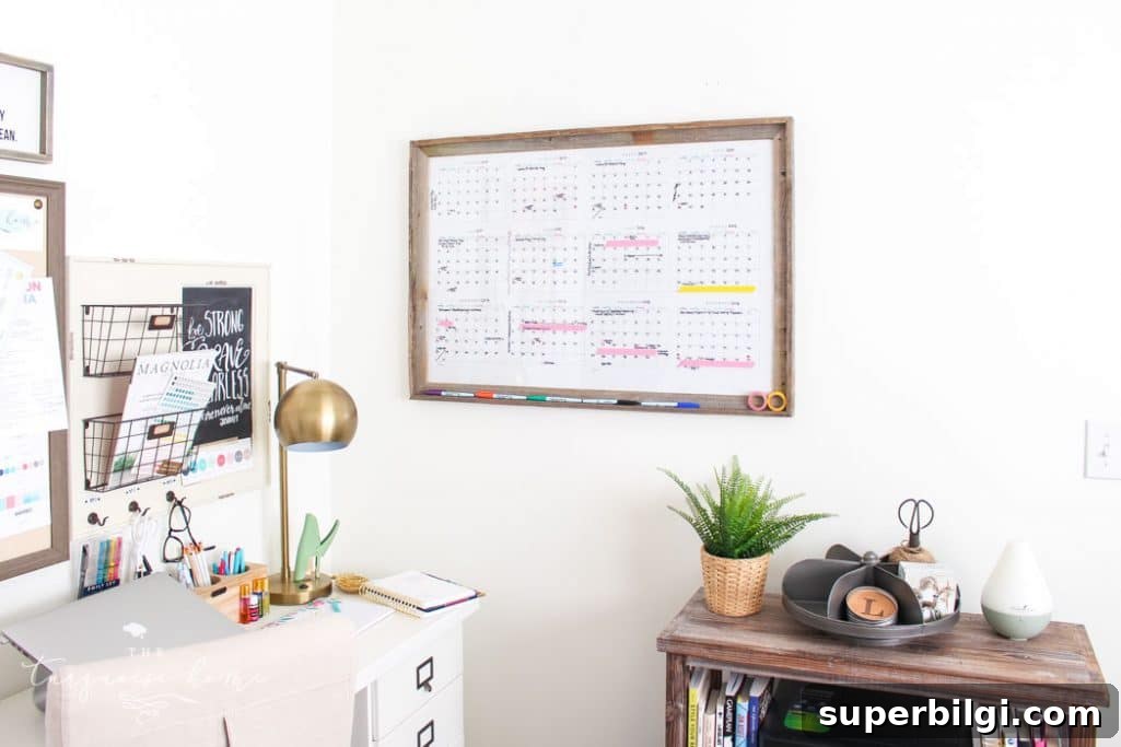 DIY Dry Erase Wall Calendar Tutorial for Home Organization 5 img 26195 5