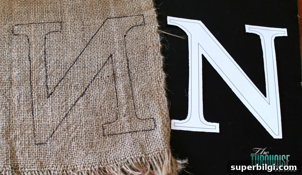 Personalized Framed Burlap Monogram Wall Art 3 Burlap Monogram Cut Out