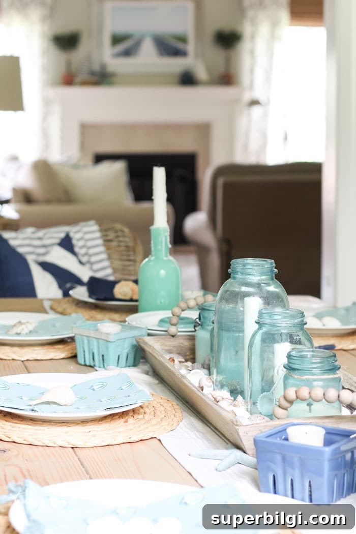 Coastal Dining Room and Entryway Decor Ideas 12 Coastal Decor in the Dining Room + 15 other gorgeous homes decorated for summer!