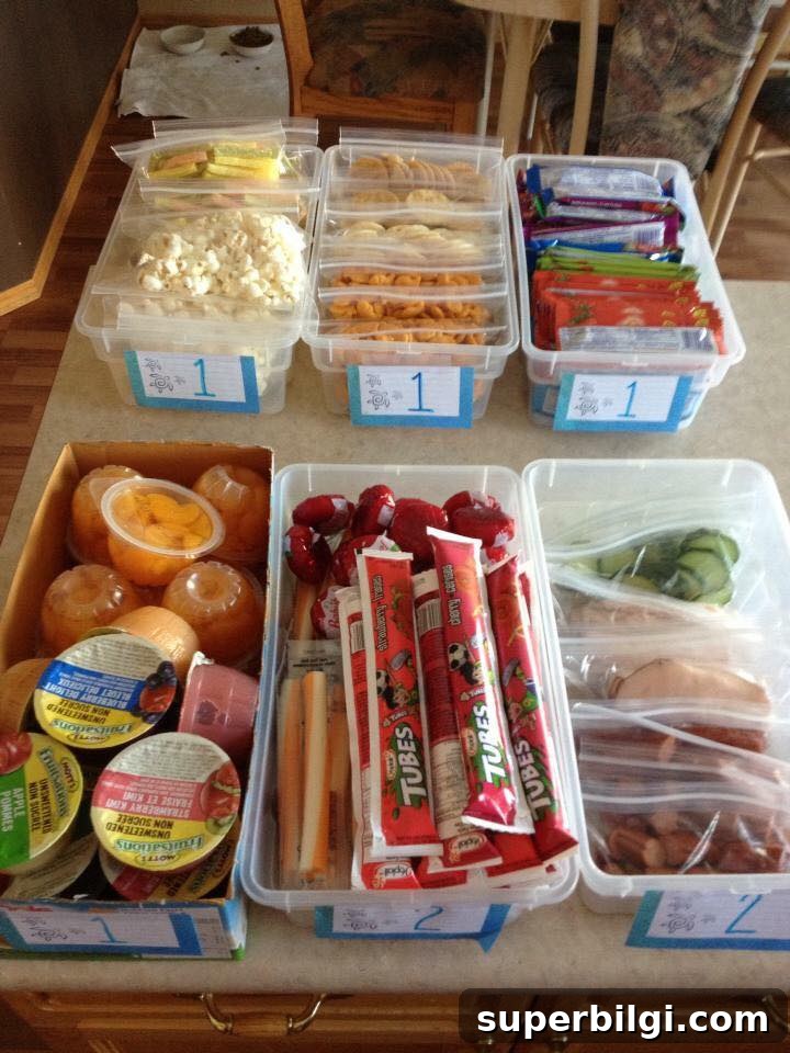 Back-to-School Organization Tips to Save Parents' Sanity 8 Back-to-School Lunch Packing Station