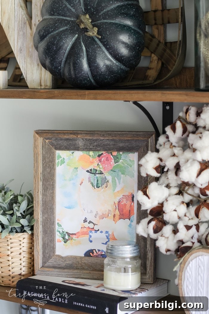 Autumn Watercolor Printables for Fall Home Decor 2 Fall Watercolor Tablescape Printable - a FREE download