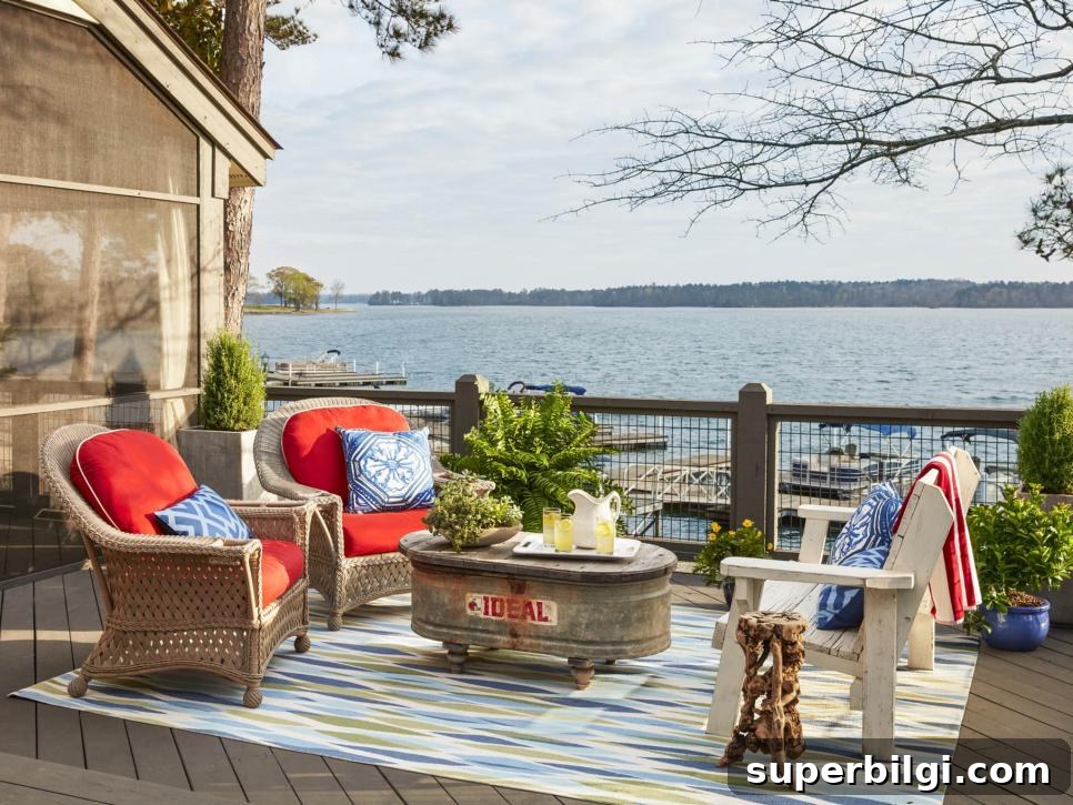 Lake House Decor Inspiration and Stylish Ideas 16 Gorgeous Lake House Deck
