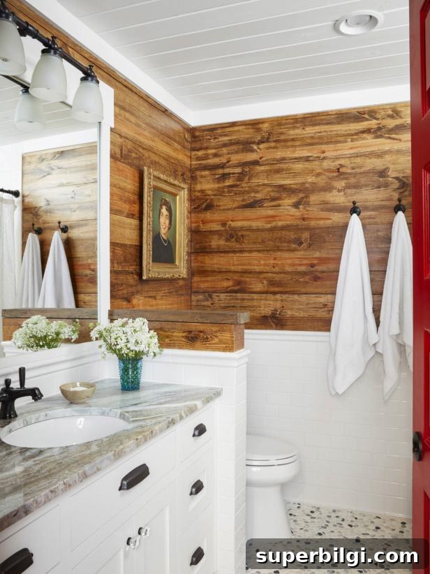 Lake House Decor Inspiration and Stylish Ideas 7 Rustic Lake House Bathroom