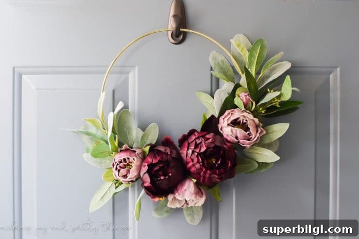 Moody Modern Fall Wreath