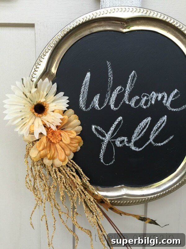 Chalkboard Fall Wreath