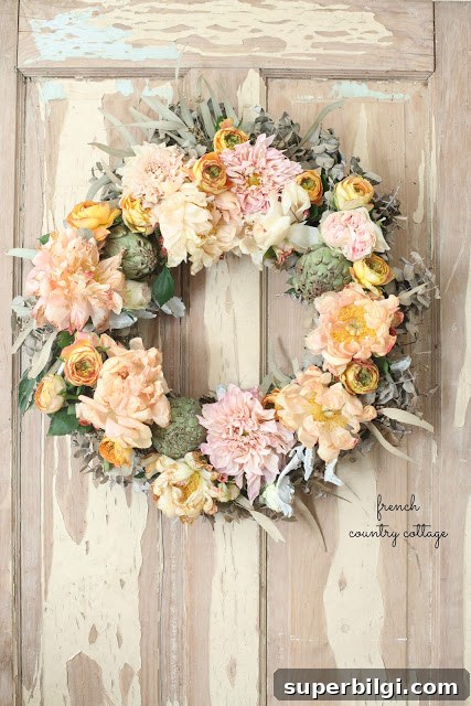 Floral Eucalyptus Wreath
