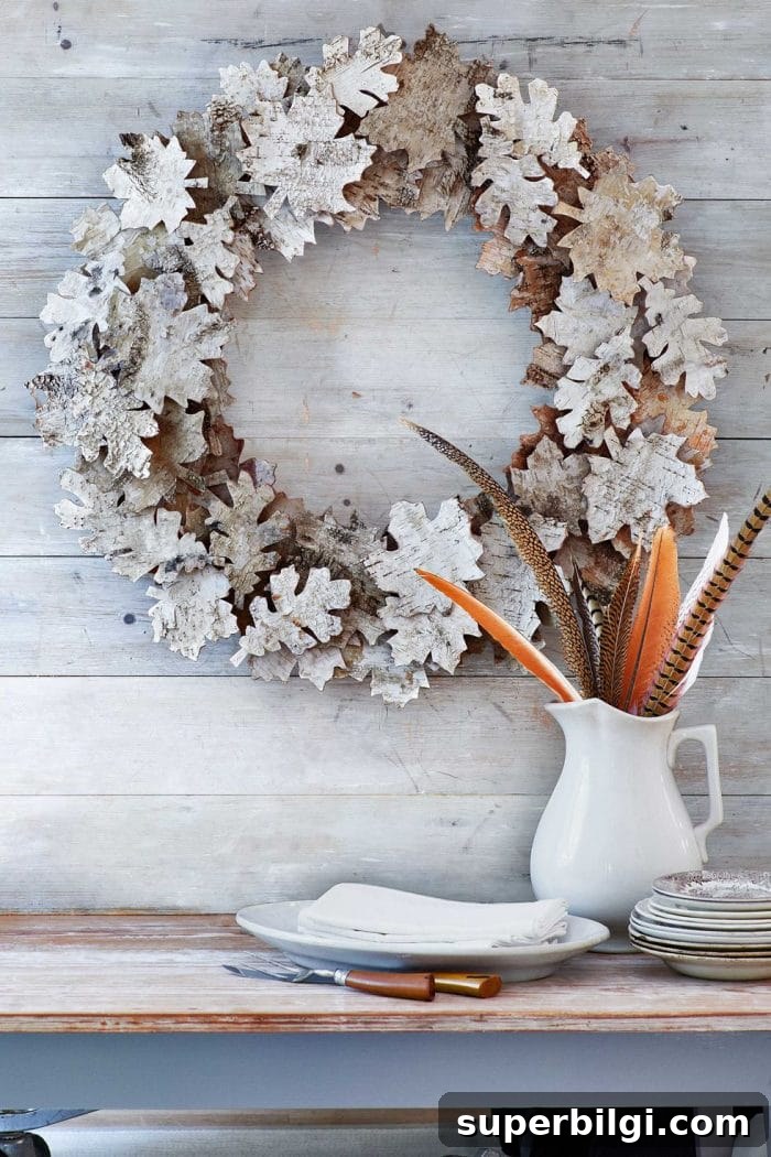 Birch Leaves Wreath