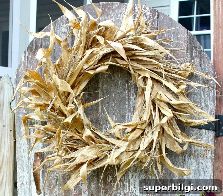corn husk wreath
