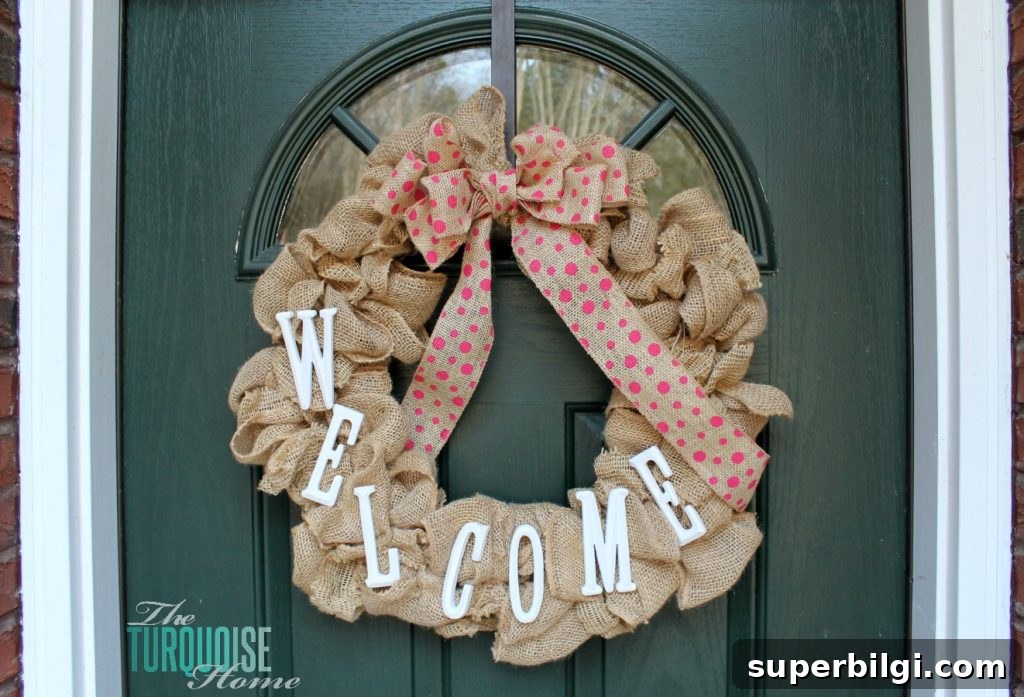 60+ DIY Christmas Gift Ideas for 2025 9 DIY Simple Burlap Wreath