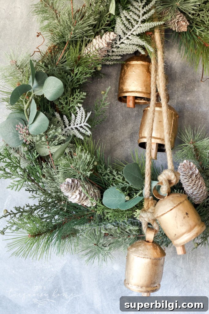 60+ DIY Christmas Gift Ideas for 2025 13 DIY Winter Wreath with Bells