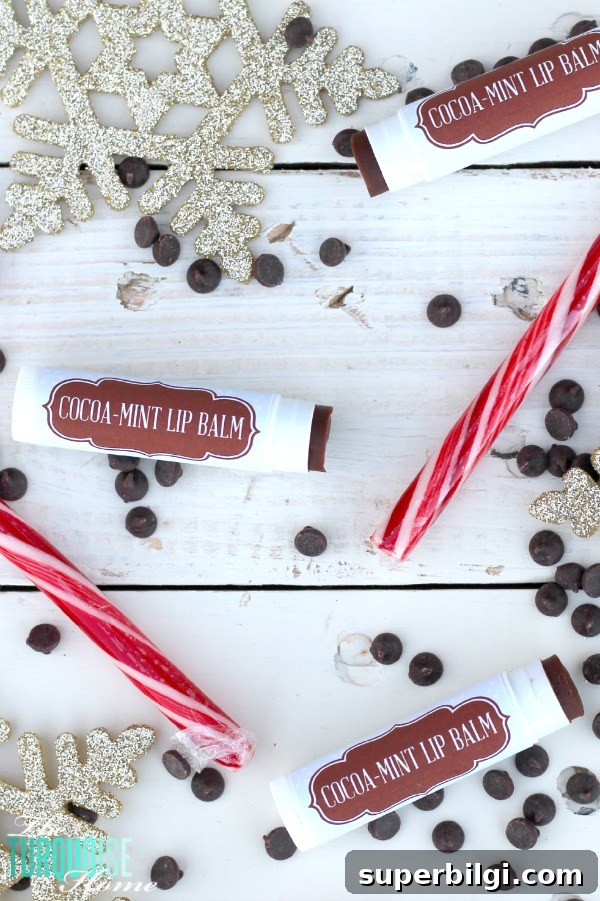 60+ DIY Christmas Gift Ideas for 2025 30 Luxurious Cocoa-Mint Lip Balm