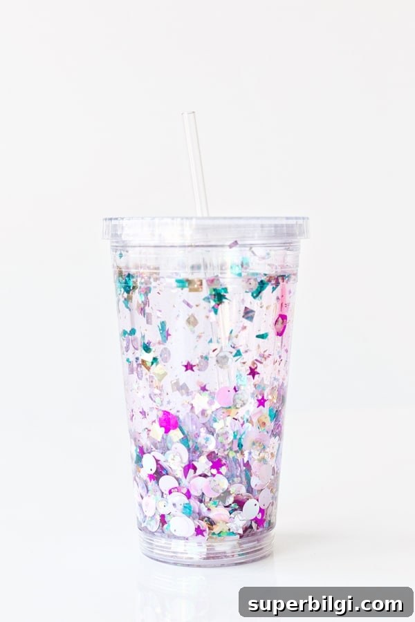 60+ DIY Christmas Gift Ideas for 2025 46 DIY floating glitter tumbler