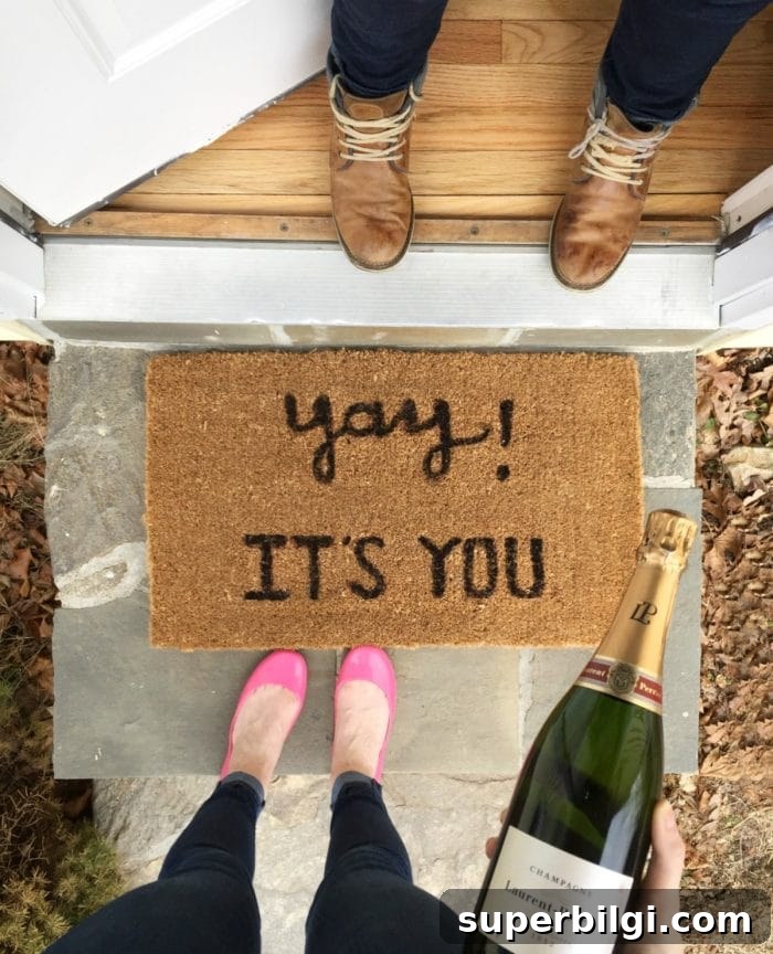 Fall Doormats You'll Love: Create a Layered Entryway 17 Yay! It's You Doormat