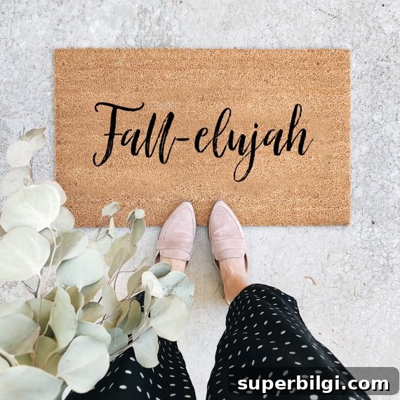Fall Doormats You'll Love: Create a Layered Entryway 4 Fall-elujah Doormat