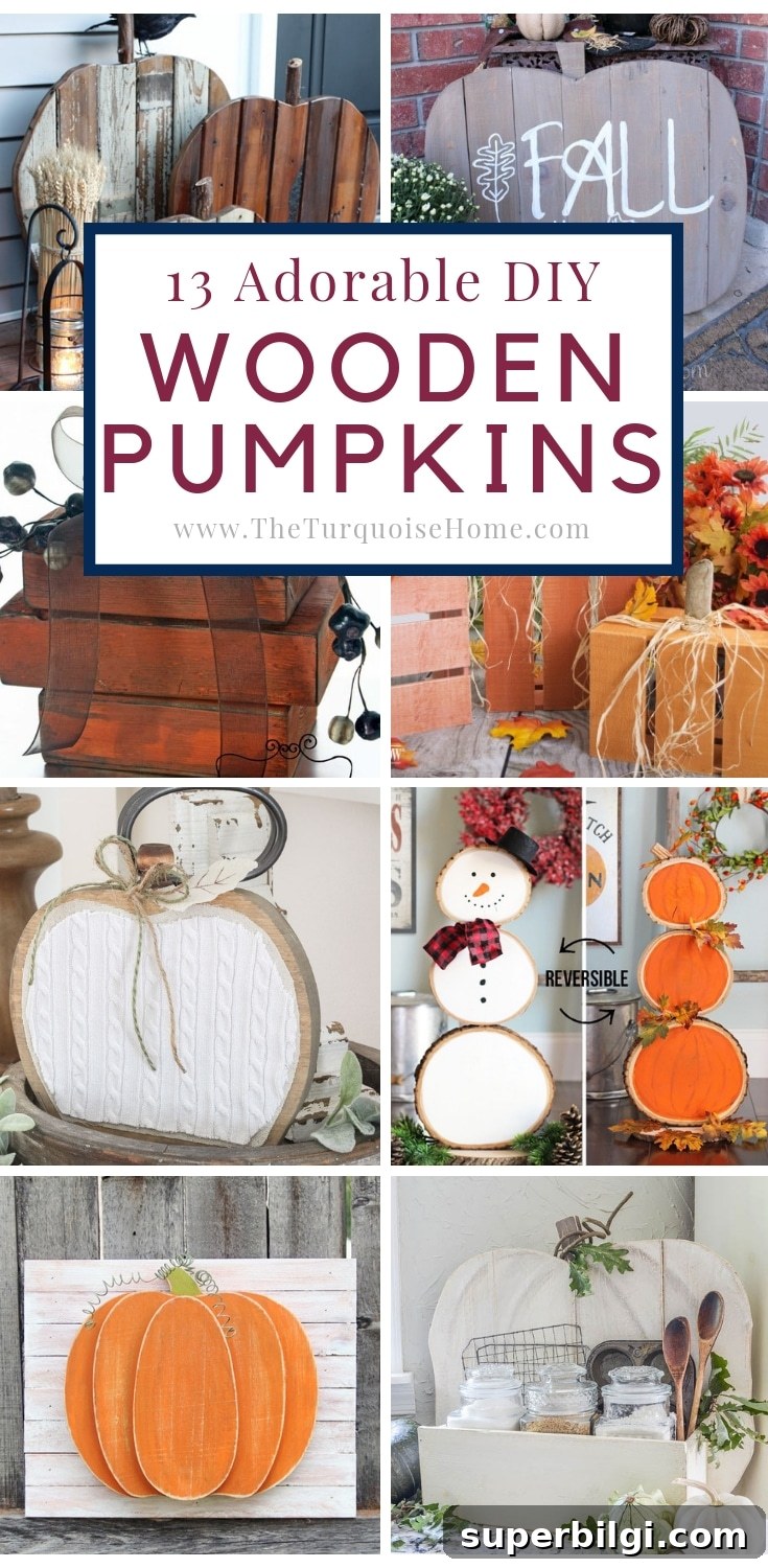 13 Charming Wooden Pumpkins for Fall Decor on Any Budget 2 DIY Wooden Pumpkin Projects for Any Budget!