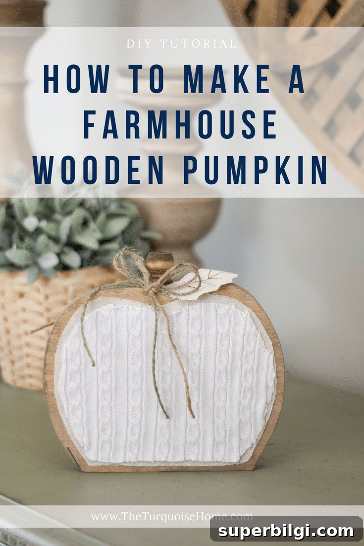 DIY Farmhouse Wooden Pumpkin for Fall Decor 2 How to Make a Farmhouse Wooden Pumpkin