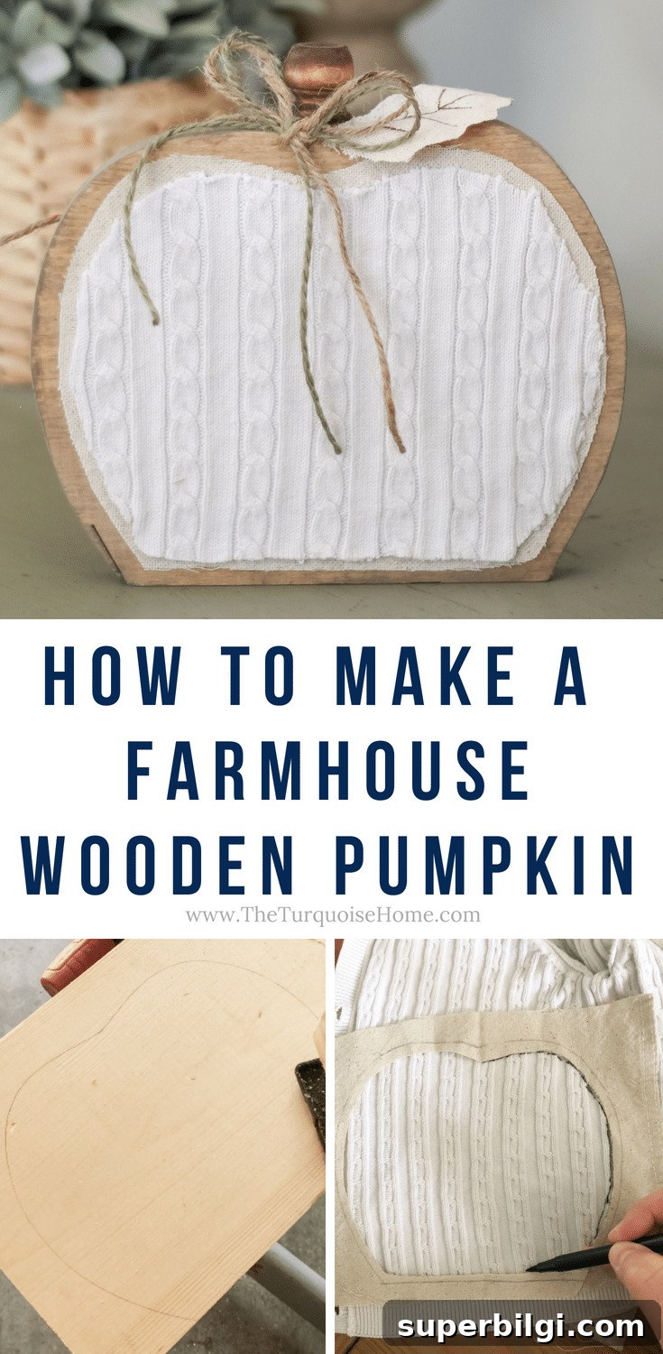 DIY Farmhouse Wooden Pumpkin for Fall Decor 10 How to Make a Farmhouse Wooden Pumpkin