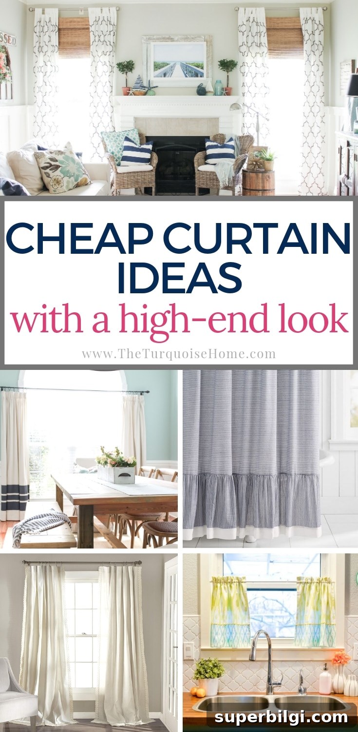 Stylish Budget Curtain Ideas to Transform Your Home 2 Cheap Curtain Ideas with a high-end look! #cheaphomedecor #diyhomedecoronabudget #diyhomedecor #cheapdiy #curtains #curtainideas #homedecor #homedecorideas #cheapcurtains #lookforless