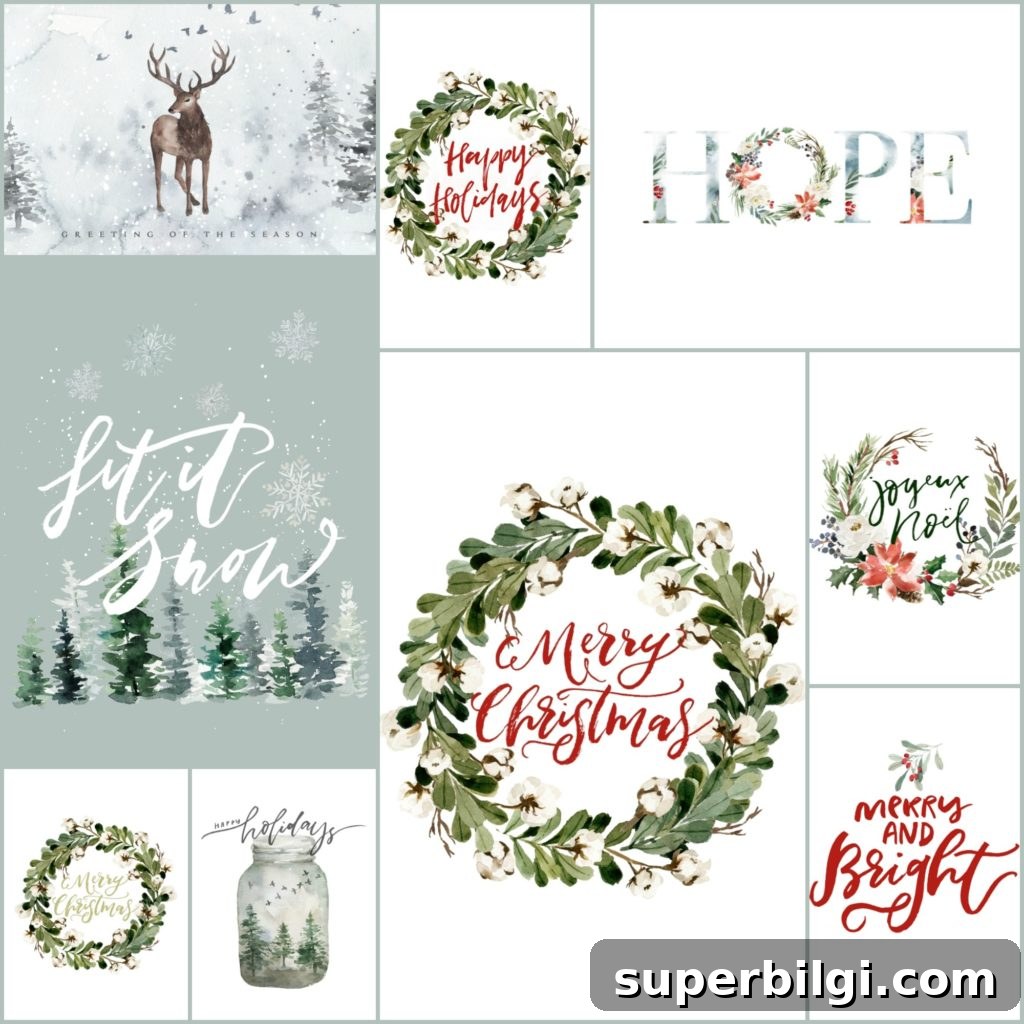 50 Free Christmas Printables to Decorate Your Home 3 10 Festive FREE Christmas Printables!